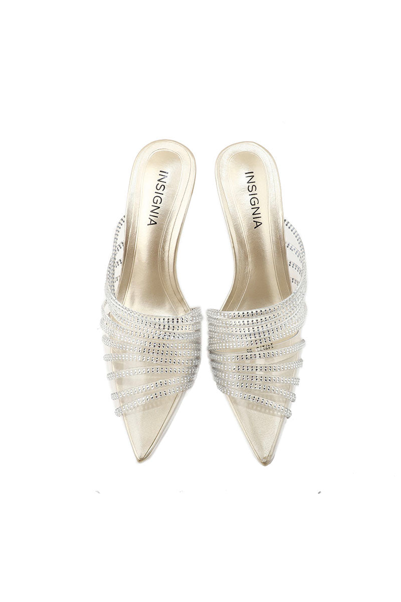 Party Wear Sling Back I47273-Golden