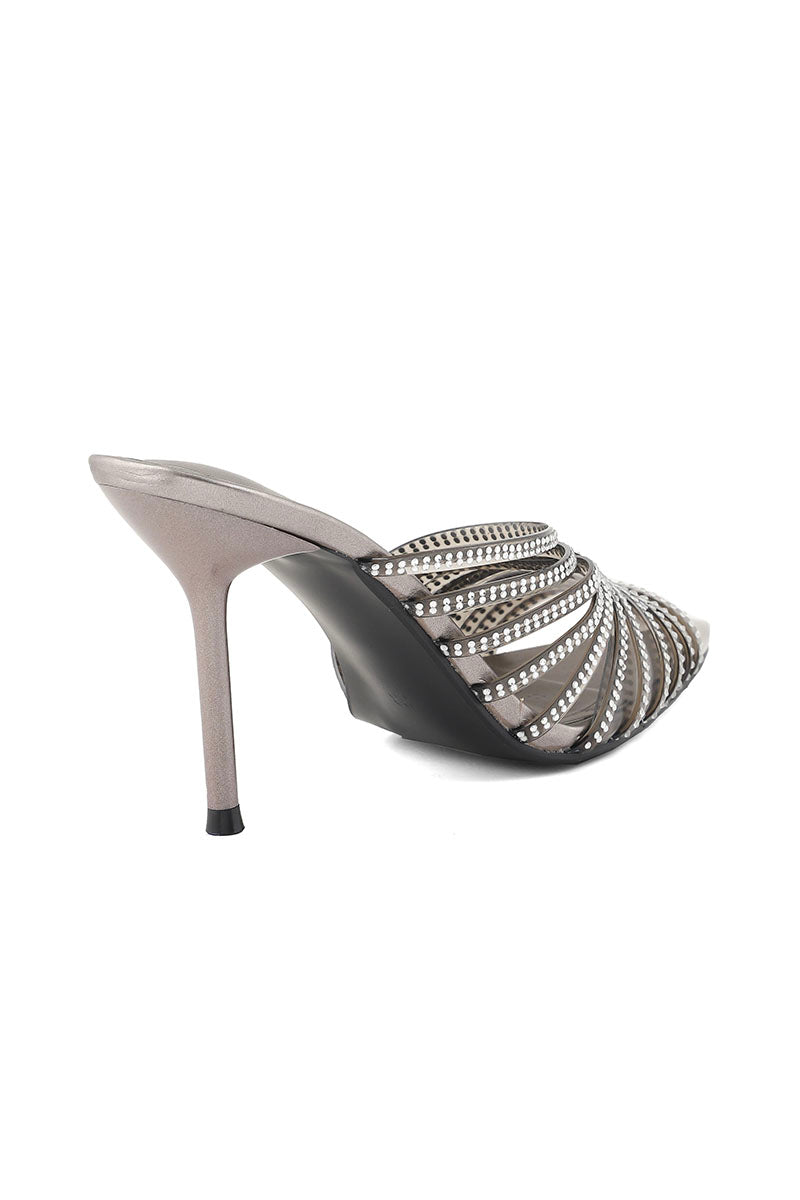 Party Wear Sling Back I47273-Grey