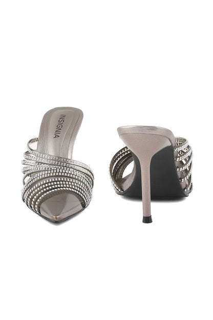 Party Wear Sling Back I47273-Grey