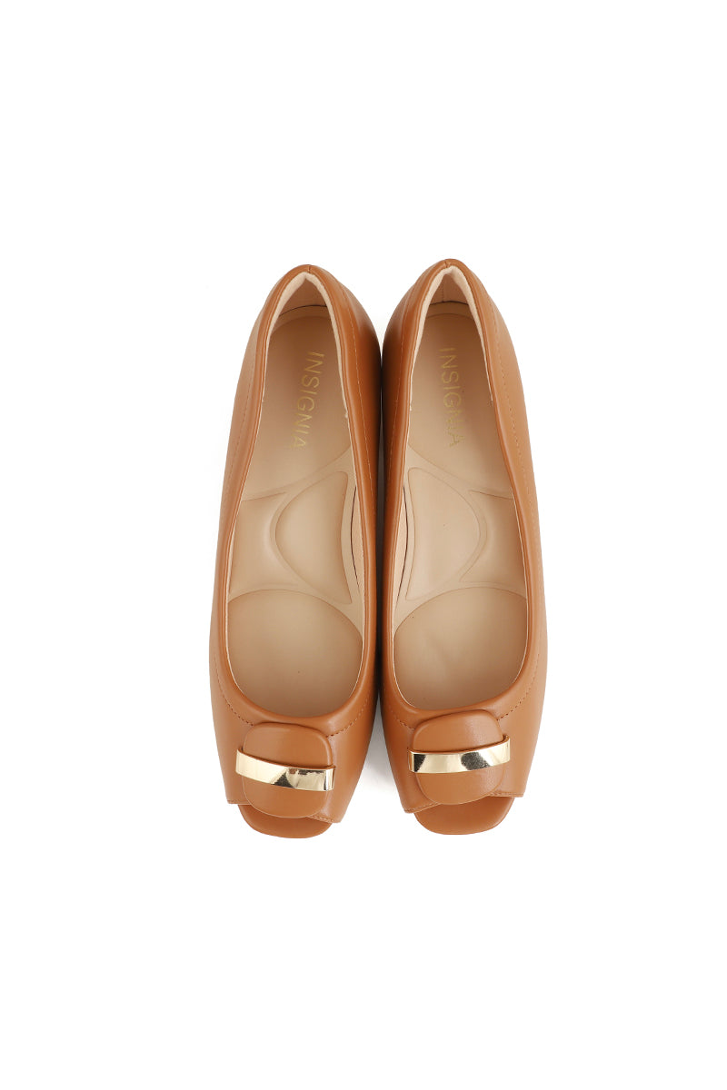 Formal Peep Toes I50202-Mustard