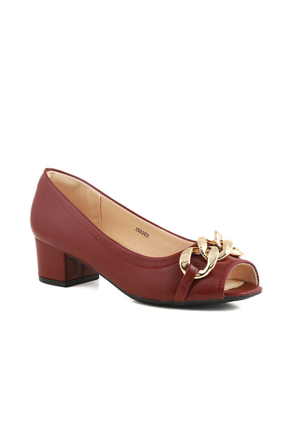 Formal Peep Toes I50203-Maroon