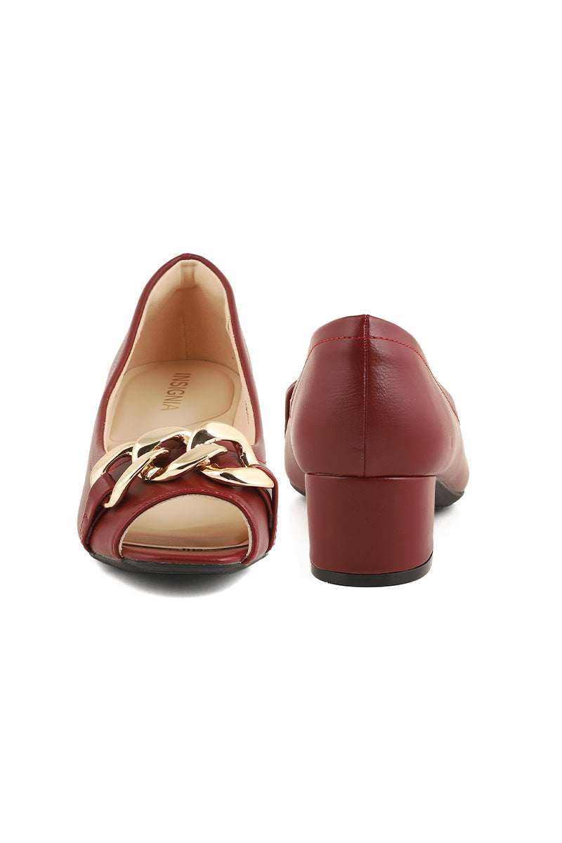 Formal Peep Toes I50203-Maroon