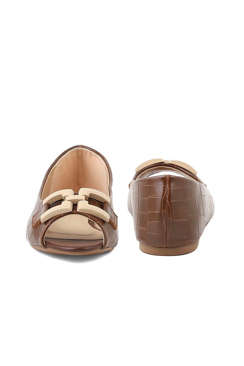 Formal Peep Toes I50207-Coffee