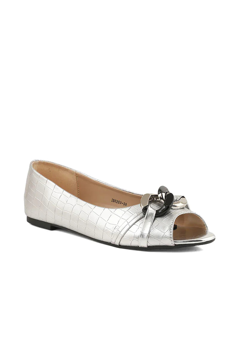 Formal Peep Toes I50209-Silver