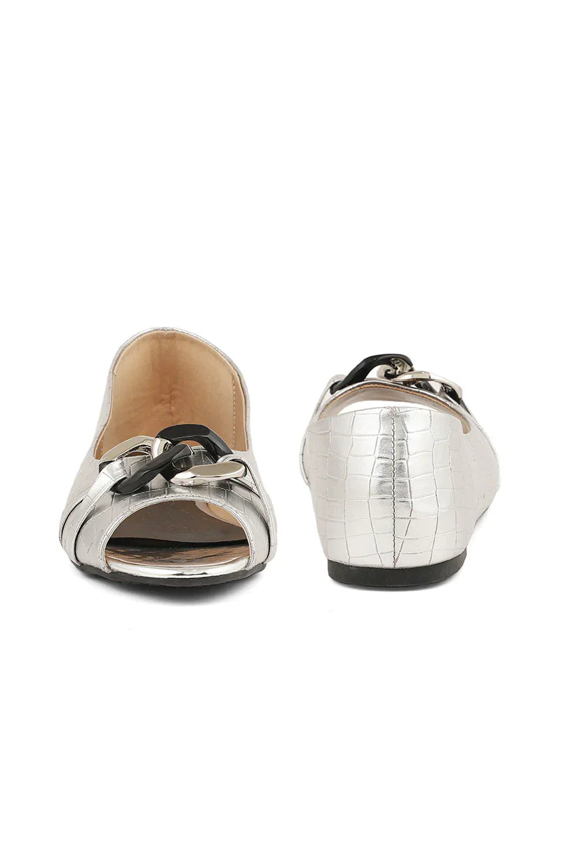 Formal Peep Toes I50209-Silver