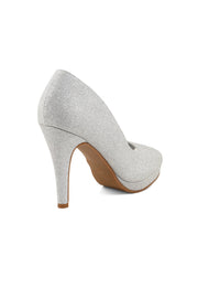 Party Wear Peep Toes I50218-Silver