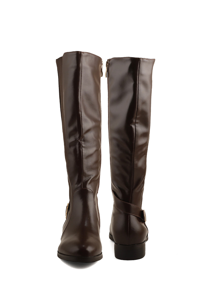 Formal Long Shoes I53090-Coffee