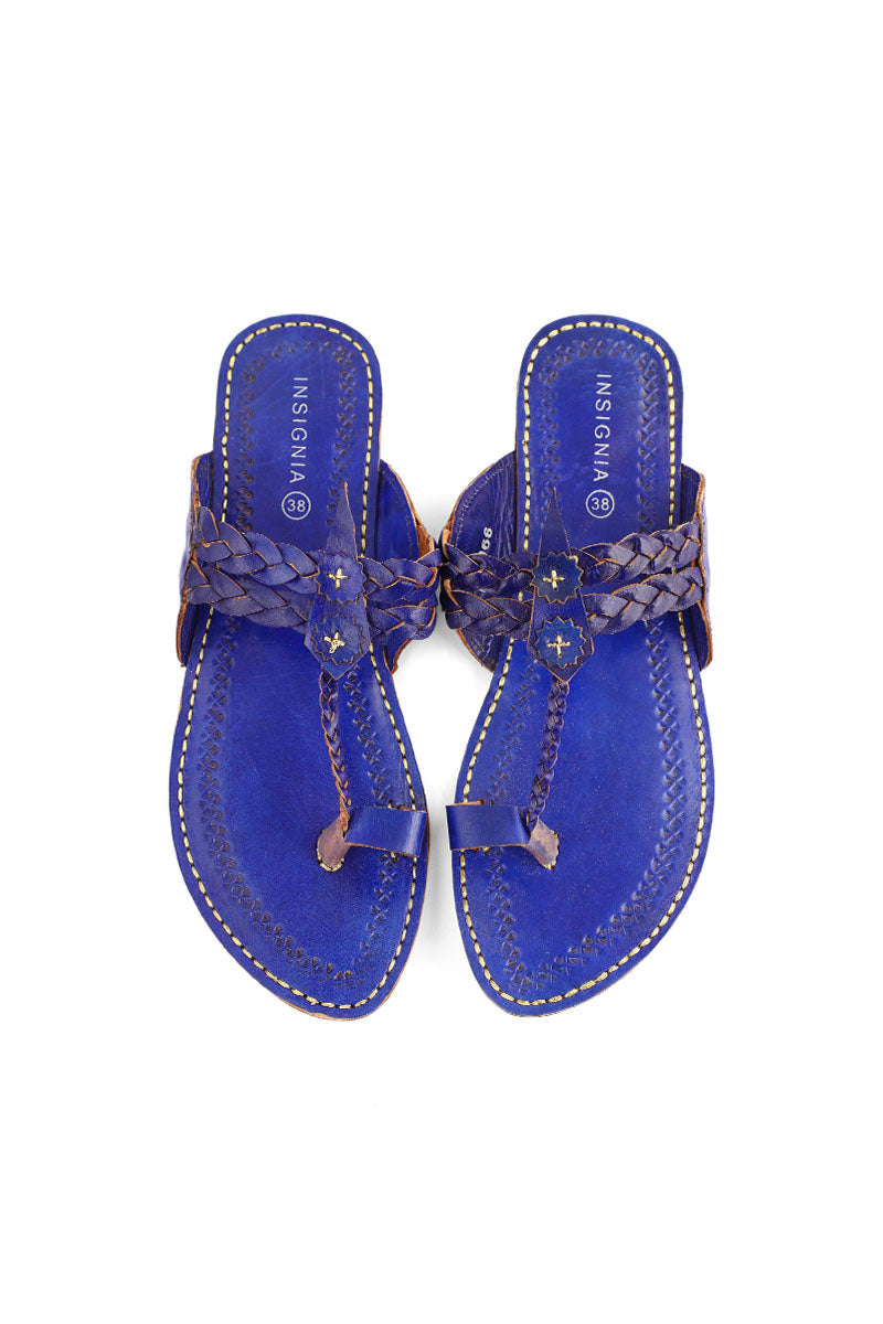 Ethnic Kolapuri I80066-Blue