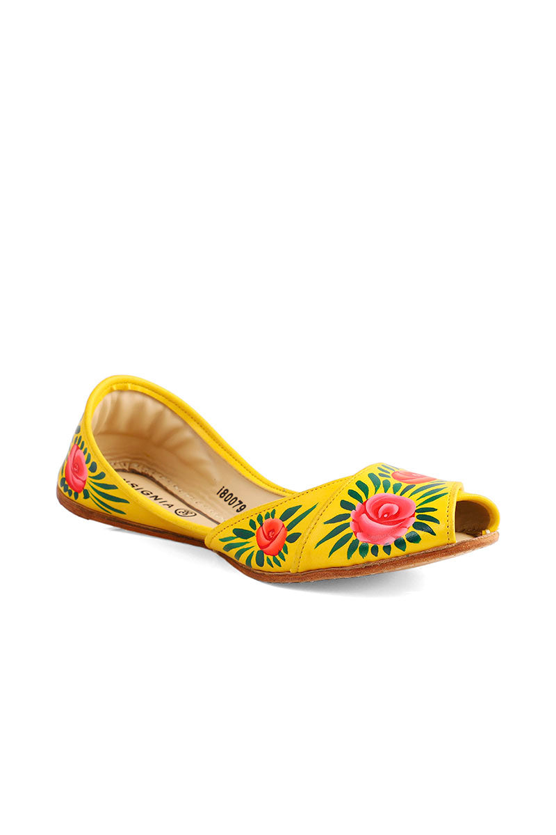 Ethnic Khussa I80079-Yellow