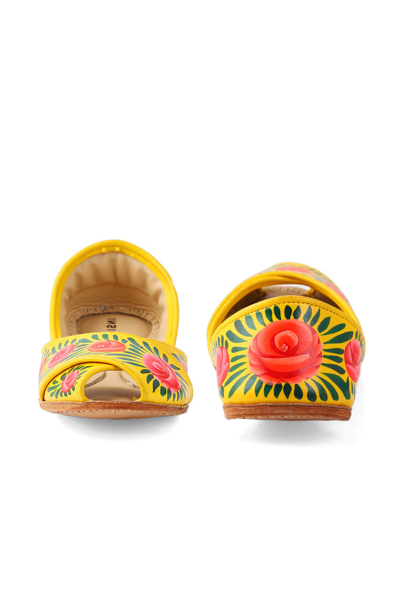 Ethnic Khussa I80079-Yellow