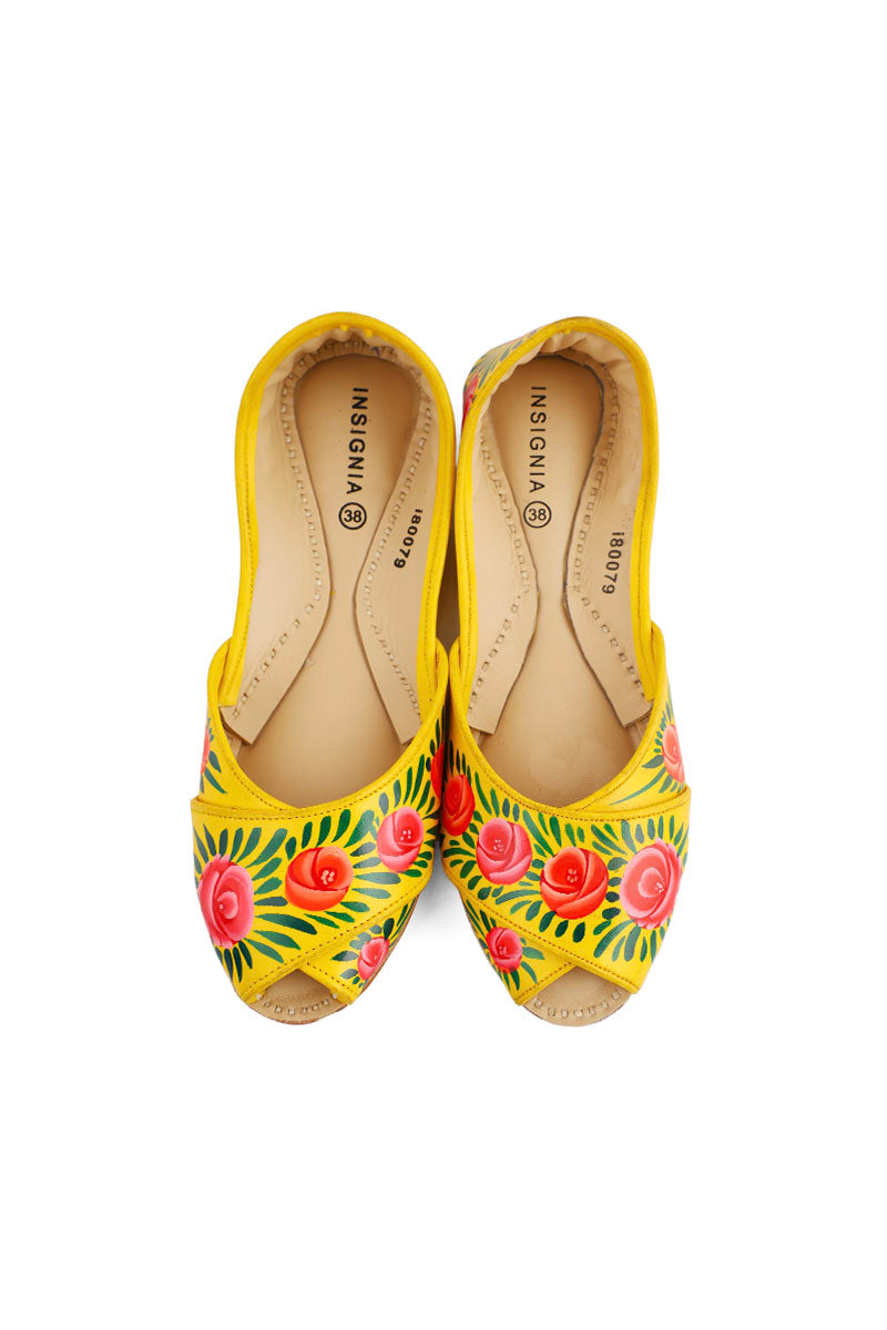 Ethnic Khussa I80079-Yellow