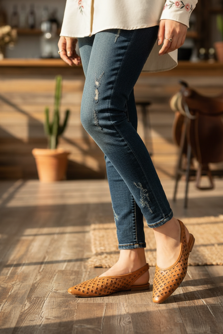 Casual Sling Back IC4007-Tan