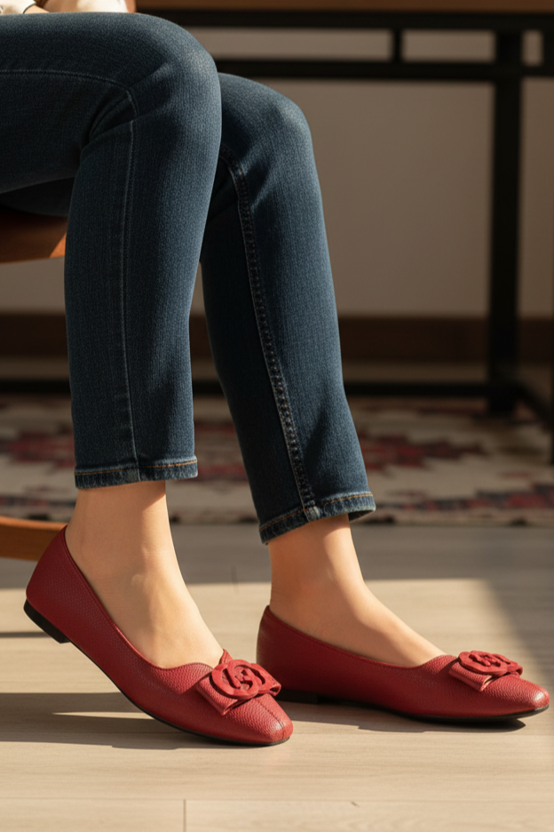 Casual Pumps IC6005-Maroon