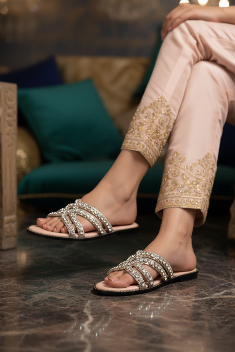 Party Wear Slip On IF0194-Peach