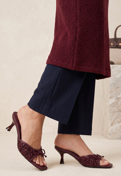 Formal Slip On IF0285-Maroon