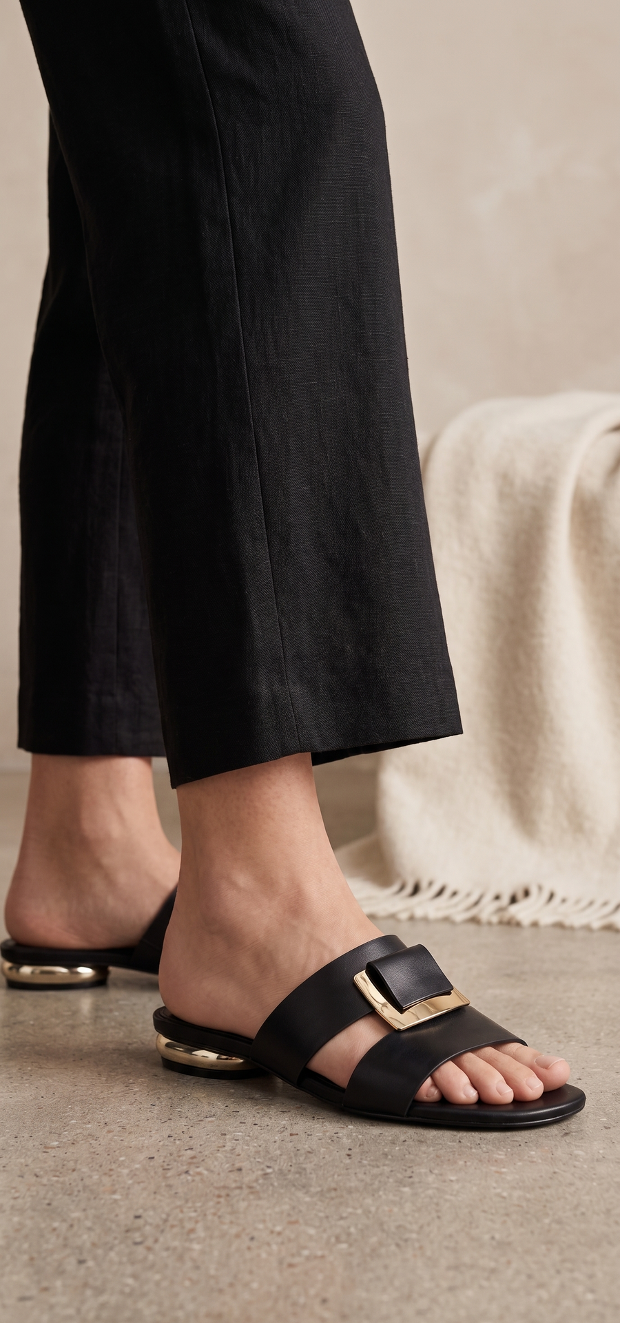 Formal Slip On IF0286-Black