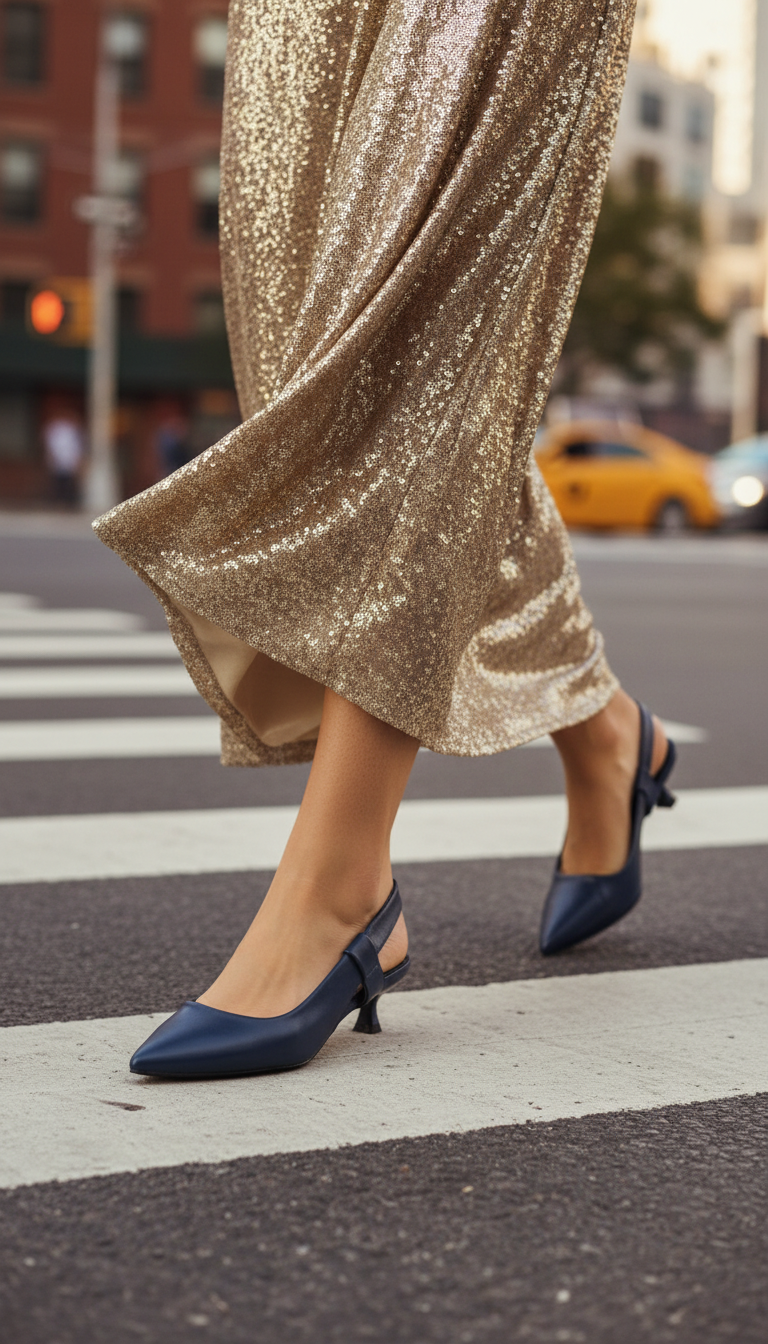 Formal Sling Back IF4039-Navy