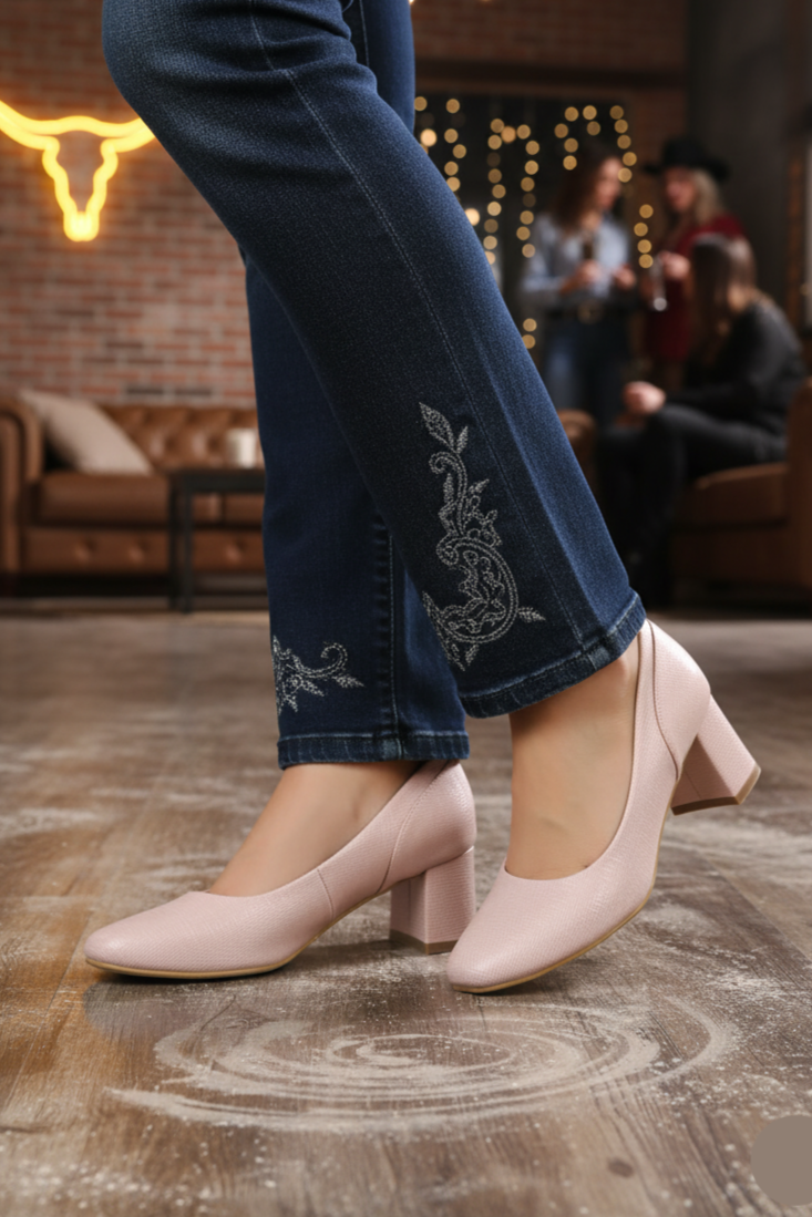 Formal Court Shoes IF5007-Nude Pink