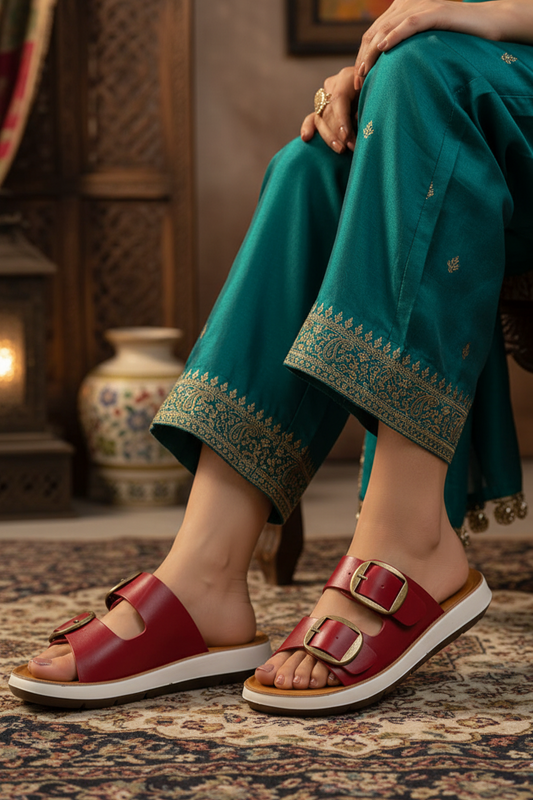 Comfort Slip On IK0096-Maroon