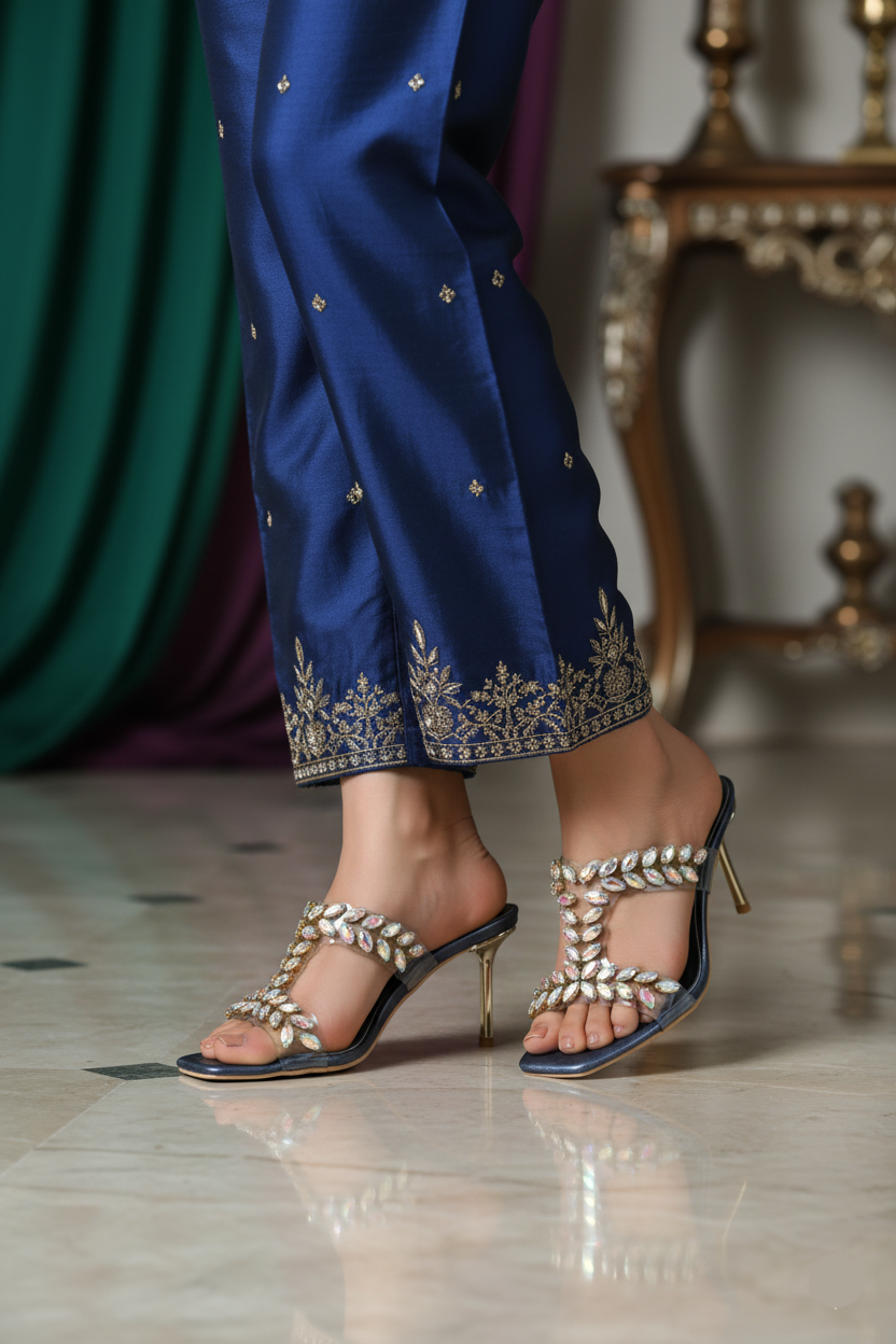 Party Wear Slip On IP0056-Blue