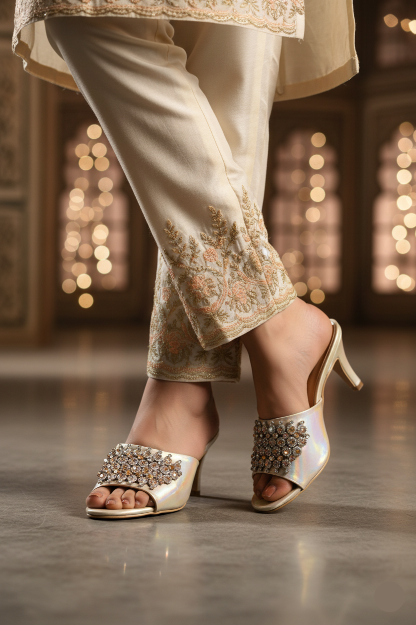 Party Wear Slip On IP0060-Golden