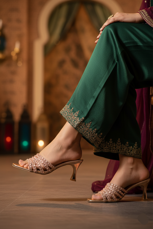 Party Wear Slip On IP0092-Rose Gold