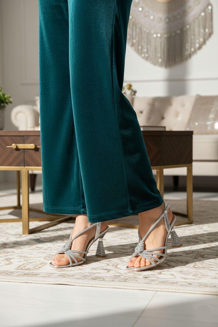 Party Wear Sandal IP2016-Silver
