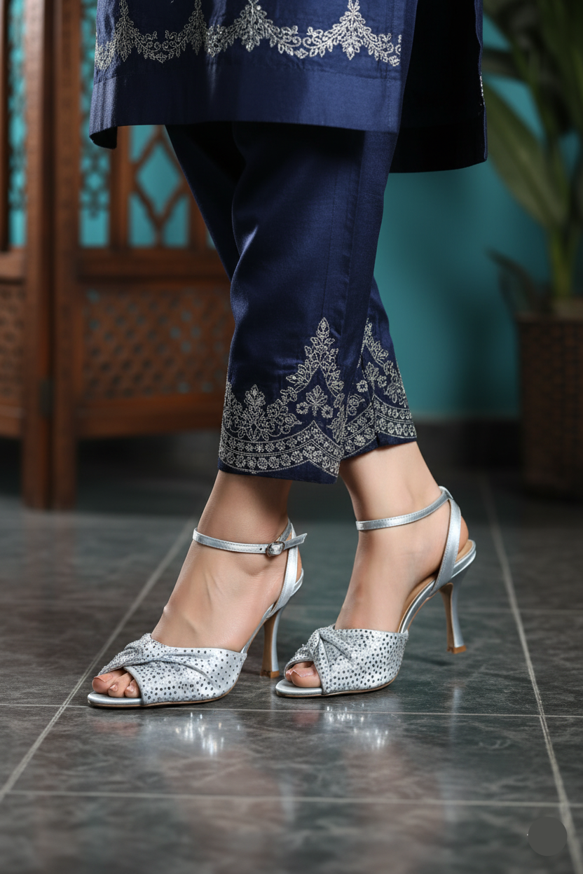 Party Wear Sandal IP2030-White