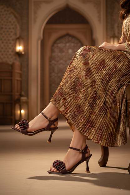 Party Wear Sandal IP2039-Maroon