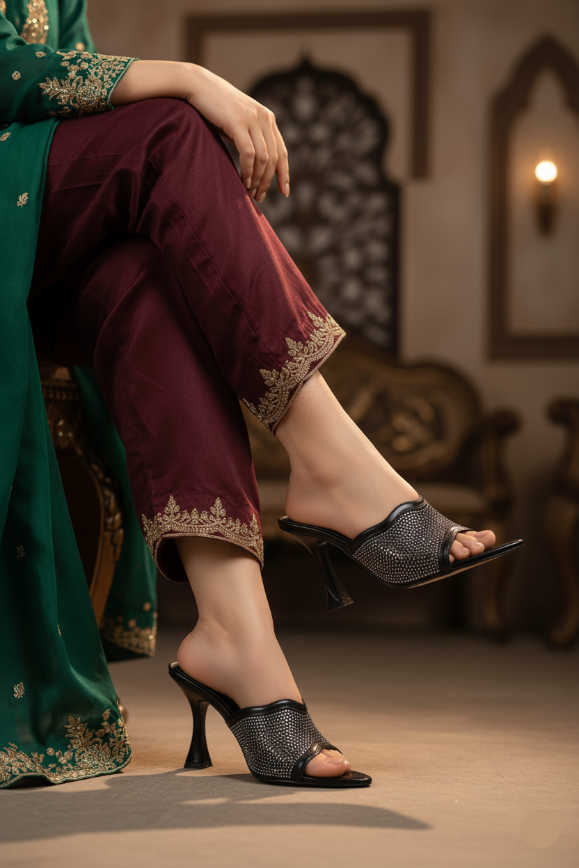 Party Wear Slip On IP2040-Black