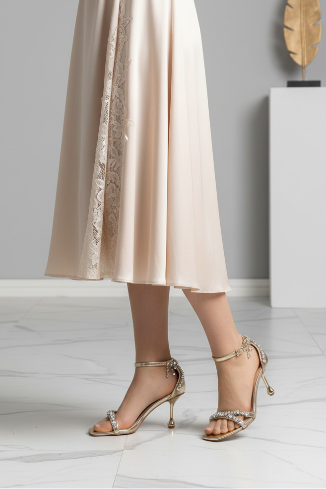 Party Wear Sandal IP2049-Gold