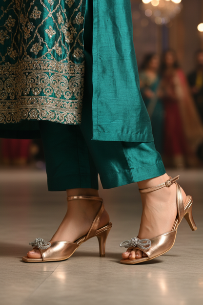 Party Wear-Sandal-IP2056-Champagne