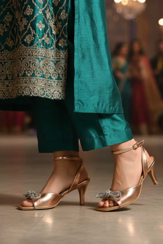 Party Wear-Sandal-IP2056-Champagne