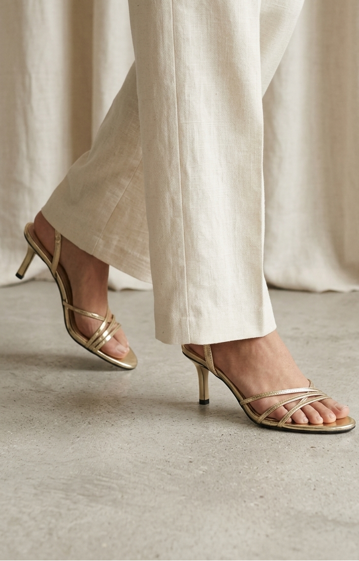 Party Wear Sandal IP2078-Gold