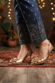 Party Wear Sling Back IP4012-Champagne