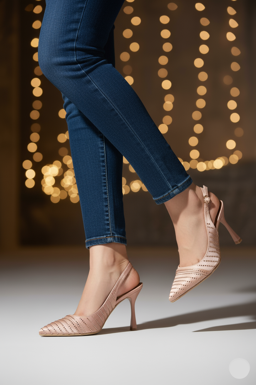 Party Wear-Sling Back-IP4023-Tea Pink