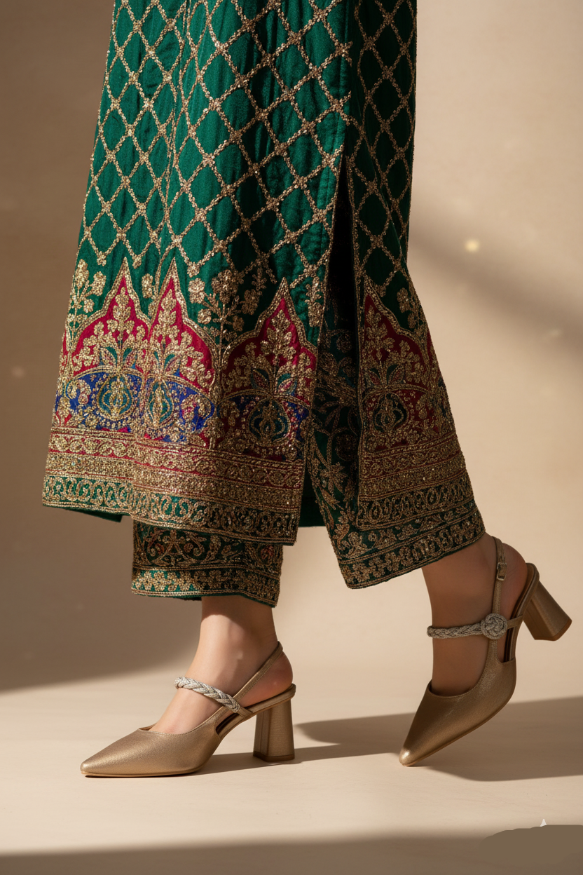 Party Wear Sling Back IP4025-Fawn