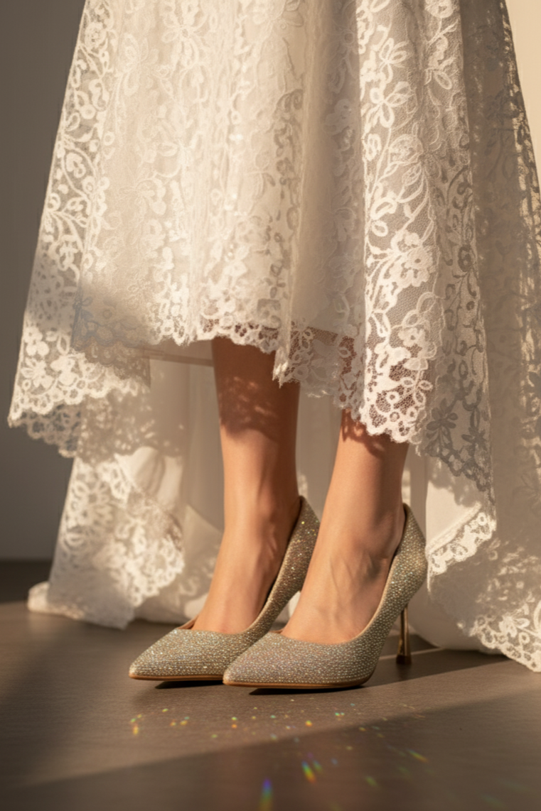 Party Wear-Court Shoes-IP5016-Champagne