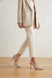 Party Wear Court Shoes IP5045-Champagne