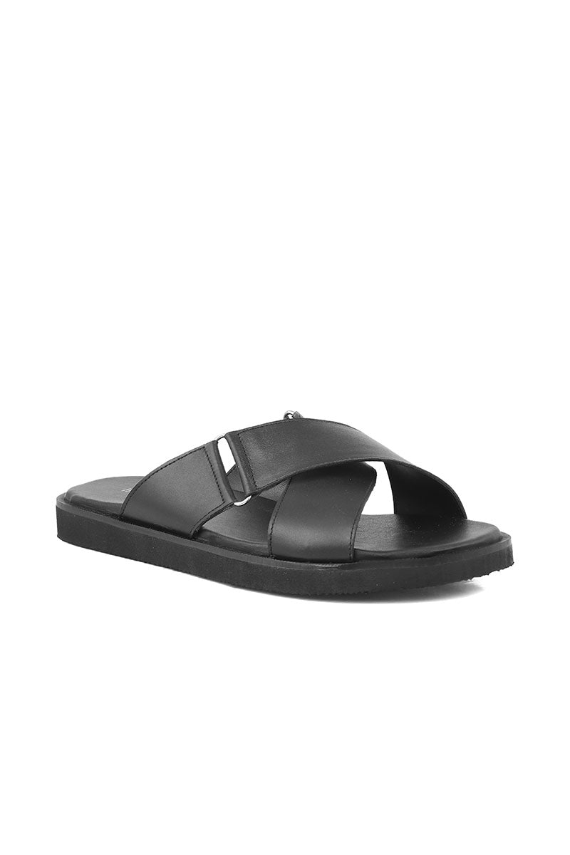 Men Casual Slipper M18042-Black