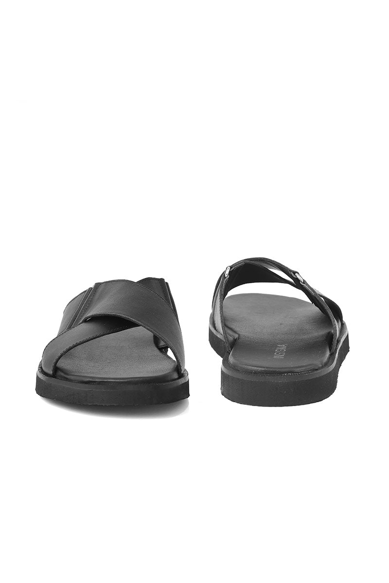Men Casual Slipper M18042-Black