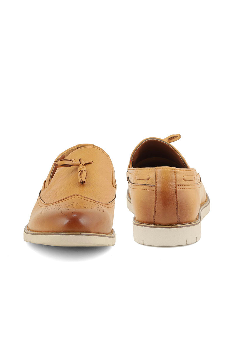 Men Casual Shoe/Moccs M22057-Mustard