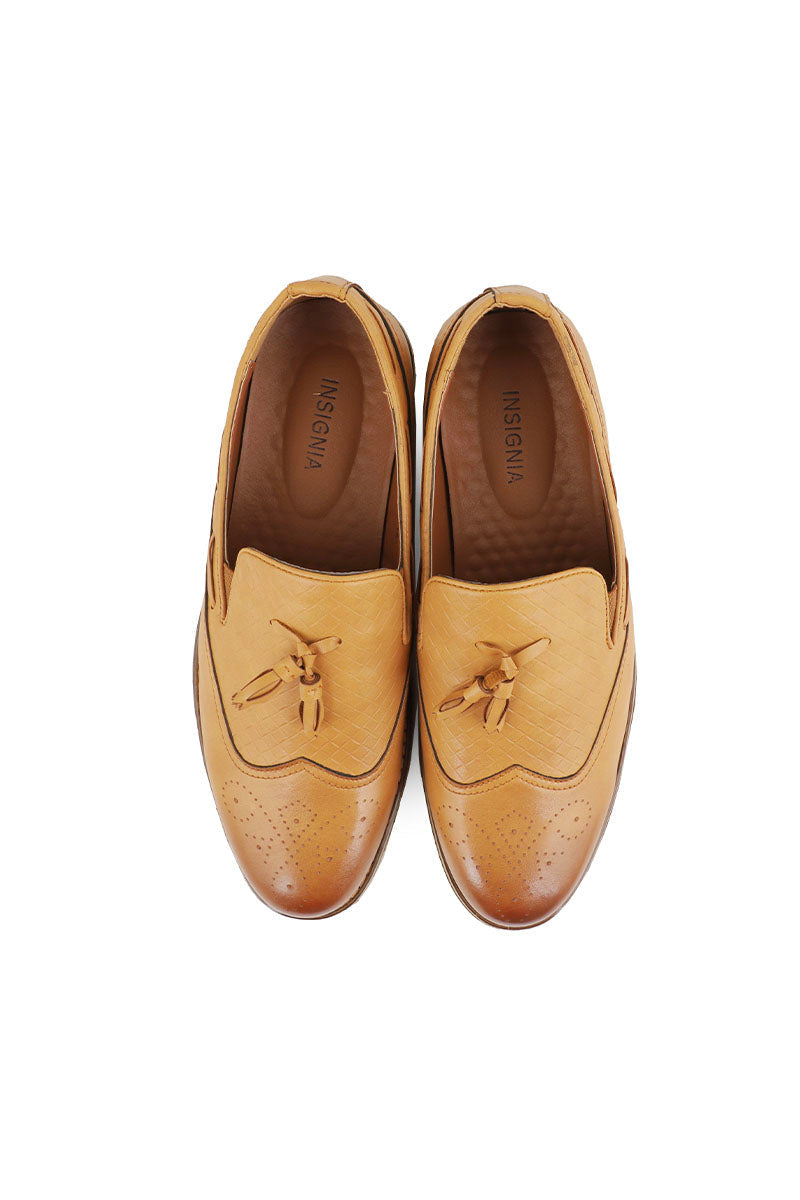 Men Casual Shoe/Moccs M22057-Mustard