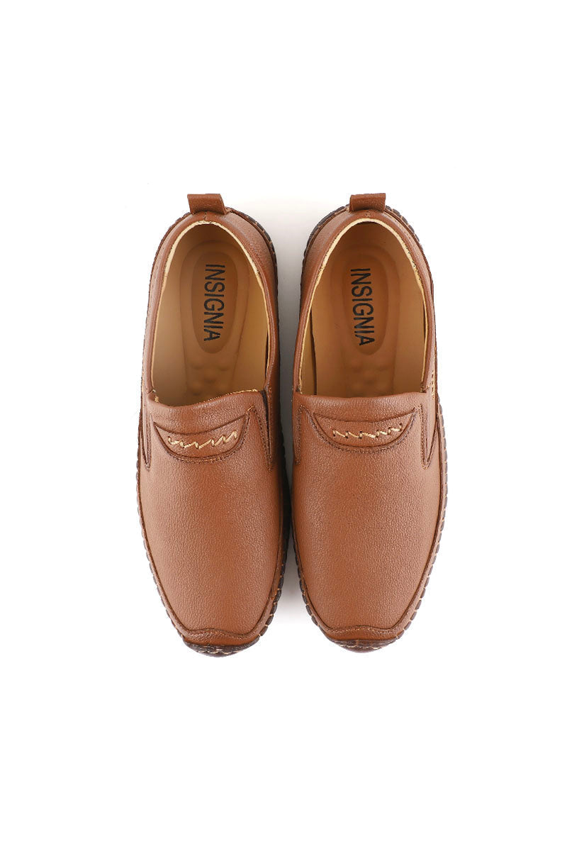 Men Casual Shoe/Moccs M22069-Mustard