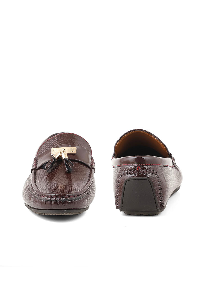 Men Casual Driving Mocs M26066-Maroon