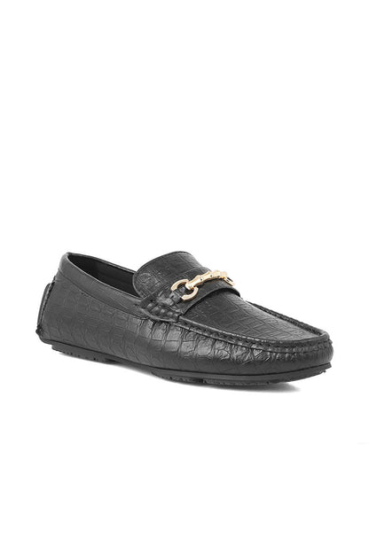 Men Casual Driving Mocs M26068-Black