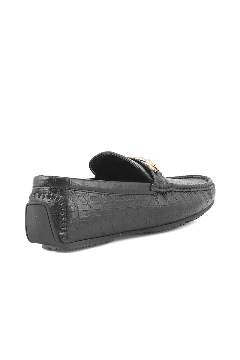 Men Casual Driving Mocs M26068-Black