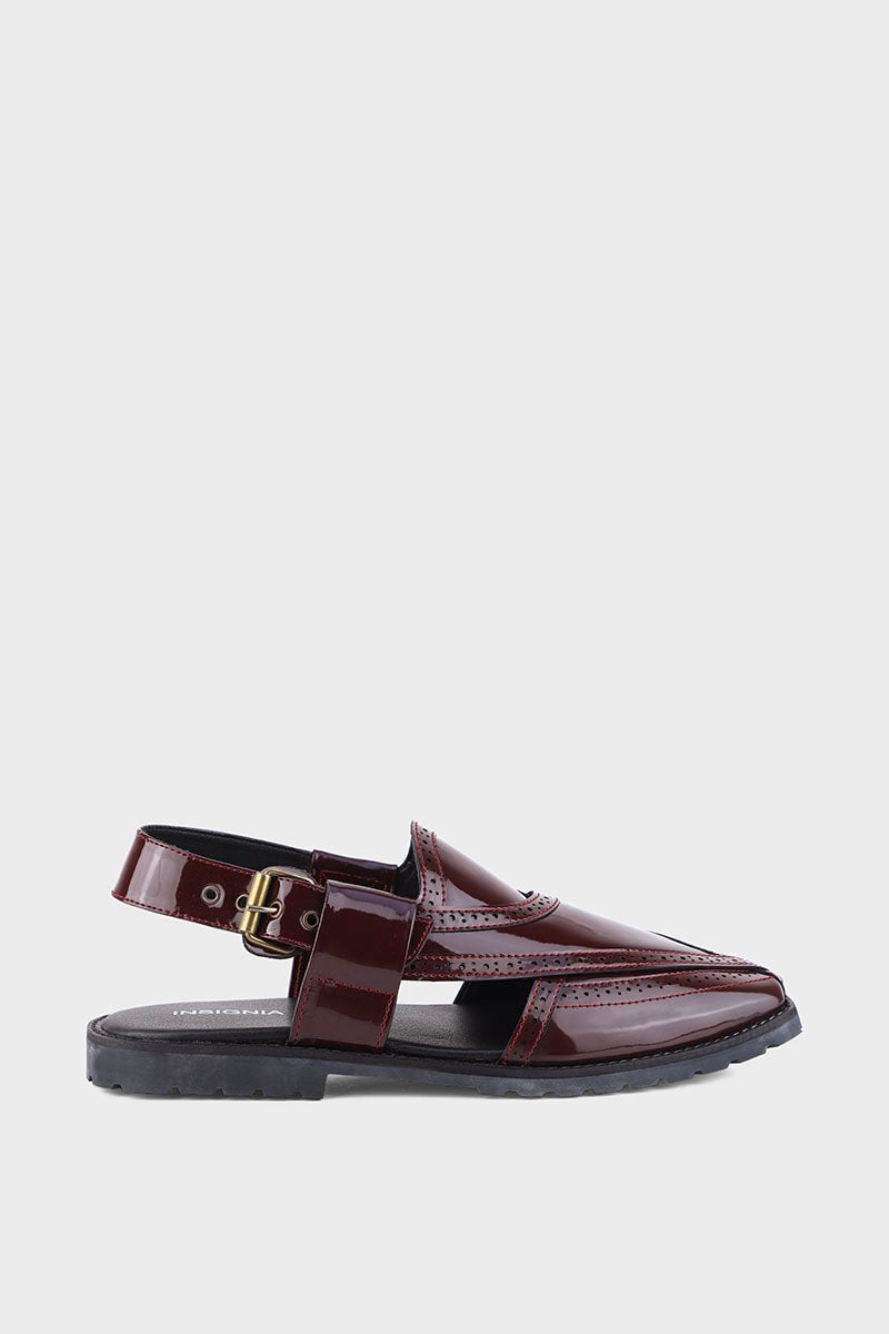 Men Casual Peshawari M30047-Burgundy
