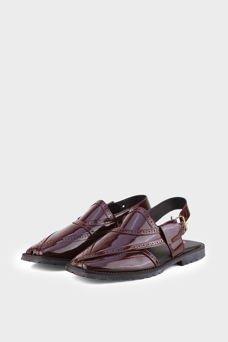 Men Casual Peshawari M30047-Burgundy