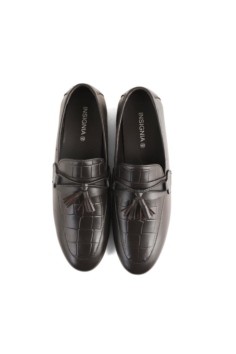 Men Formal Loafers M38074-Brown